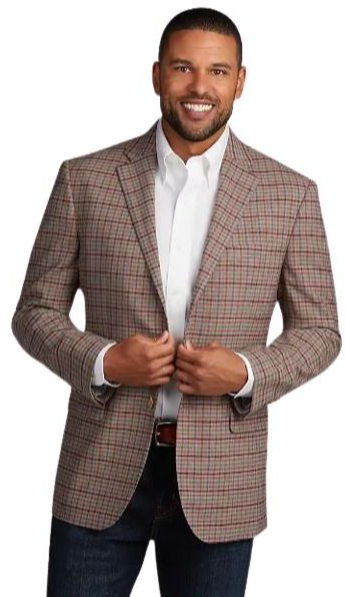 Jos. A. Bank Men's Tailored Fit Check Sportcoat