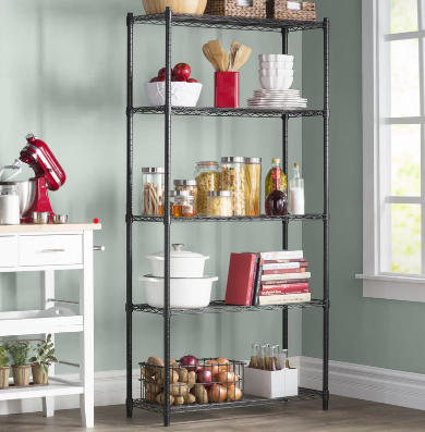 5-Rack Metal Shelving Unit