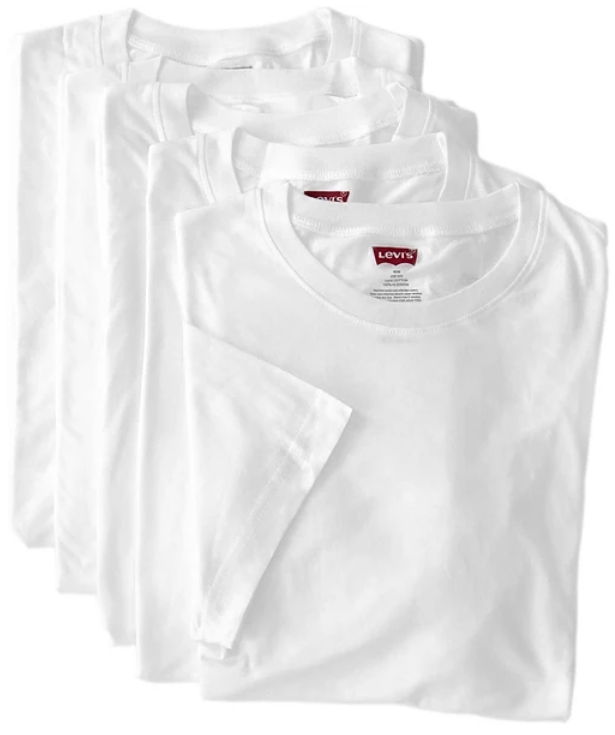 5-Pack Levi's Men's Cotton Crewneck Tees