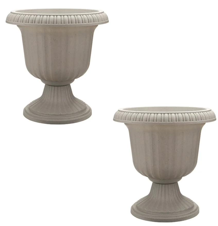 2-Pack Resin Urn Planters