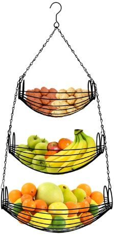 3-Tier Metal Fruit Bowl