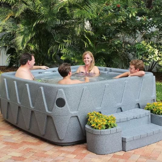 5-Person Plug & Play Hot Tub w/ Ozonator