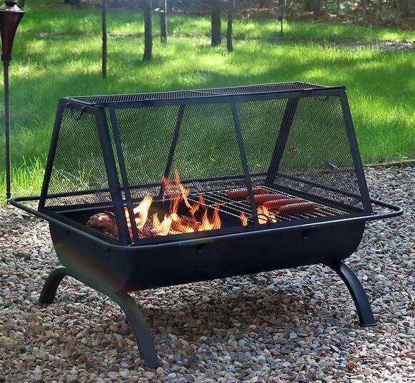 Arlmont & Co. Hicks Fire Pit w/ Lid