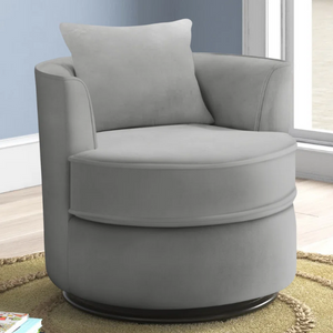 Upholstered Swivel Accent Armchair