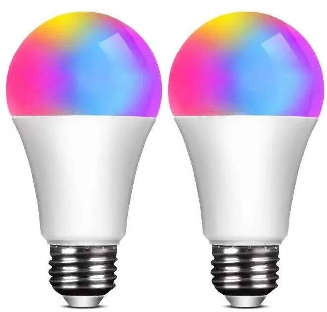 2-Pack Smart LED Color Bulbs w/ Remote