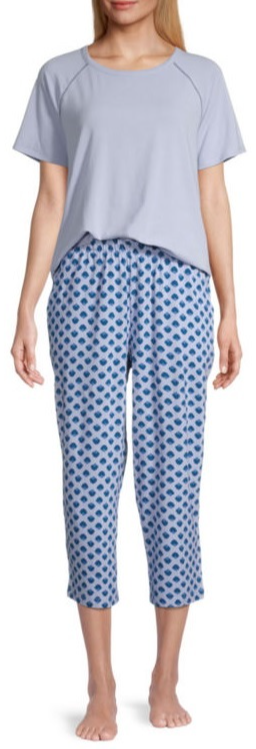 Liz Claiborne Women's 3-Piece Short & Capri Pajama Set