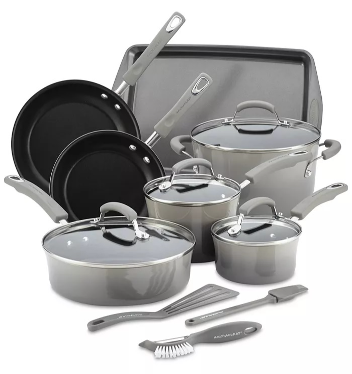 Rachael Ray 14-Piece Nonstick Cookware Set