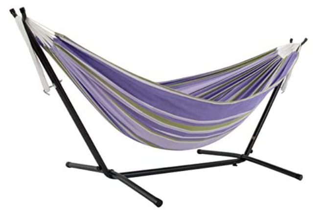 Double Cotton Hammock w/ Steel Stand