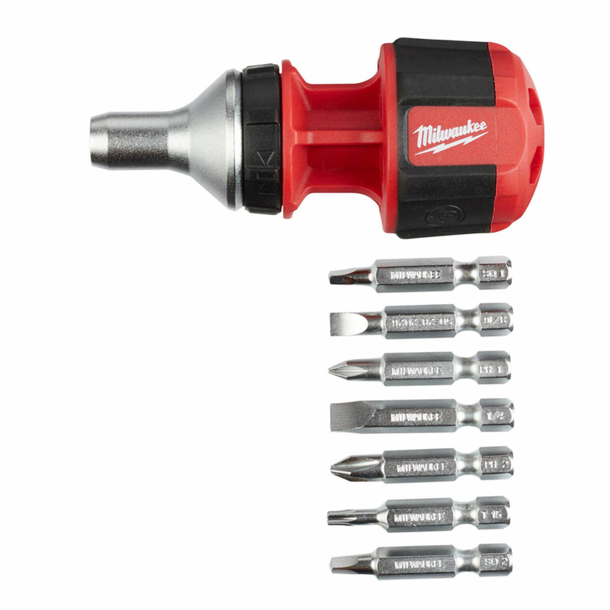 Milwaukee 8-in-1 Ratcheting Screwdriver & Bit Set