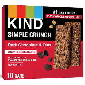 8-Pack of 10-Count KIND Dark Chocolate & Oats Crunch Bars