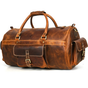 Full Grain Leather Duffel Bag