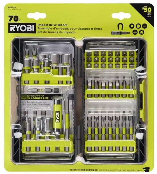 70-Piece Ryobi Impact Driving Kit