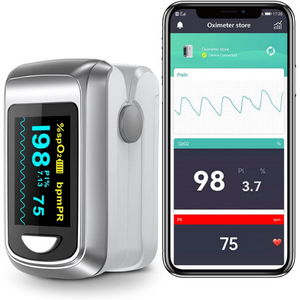 HealthTree Bluetooth Pulse Oximeter w/ App