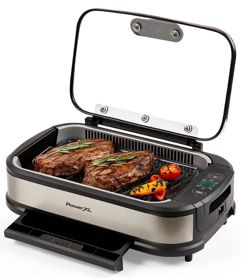 PowerXL Smokeless Indoor Grill w/ Glass Lid