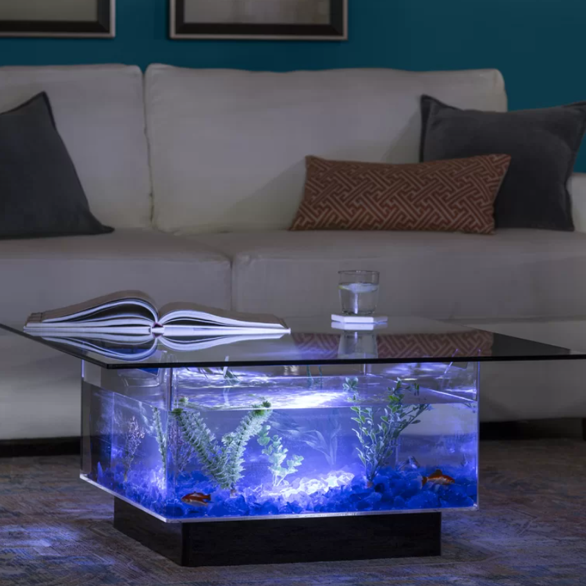 Rectangle 25Gl. Glass Aquarium Coffe Table