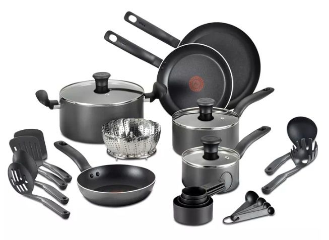 T-Fal 18-Piece Nonstick Cookware Set