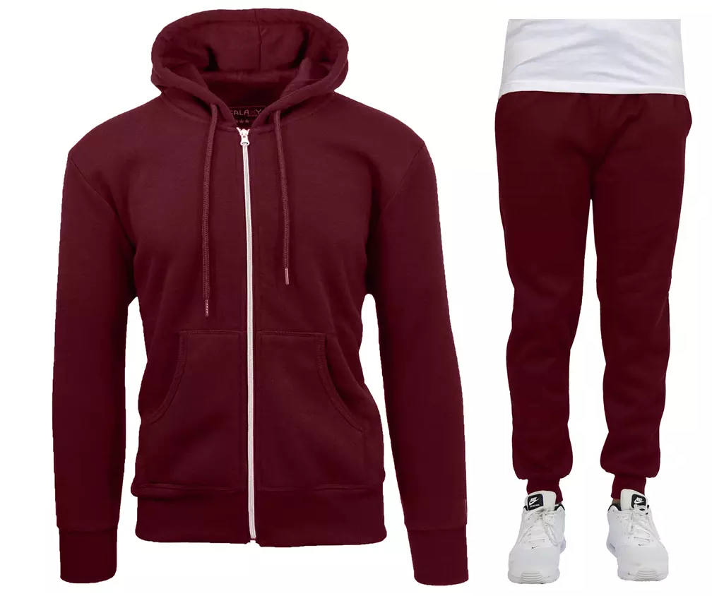 2-Piece Men's Full-Zip Hoodie & Jogger Set