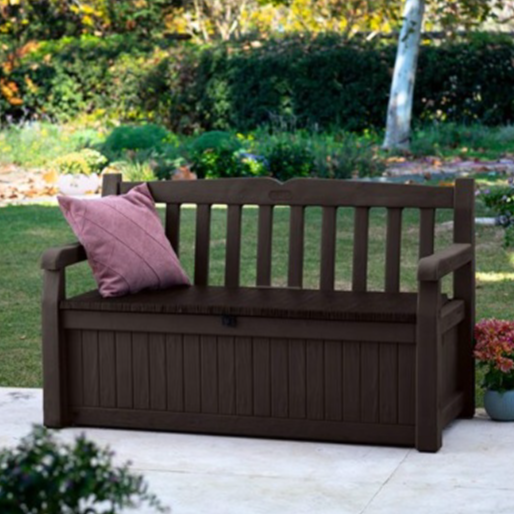 Keter 70-Gal Storage Bench Deck Box