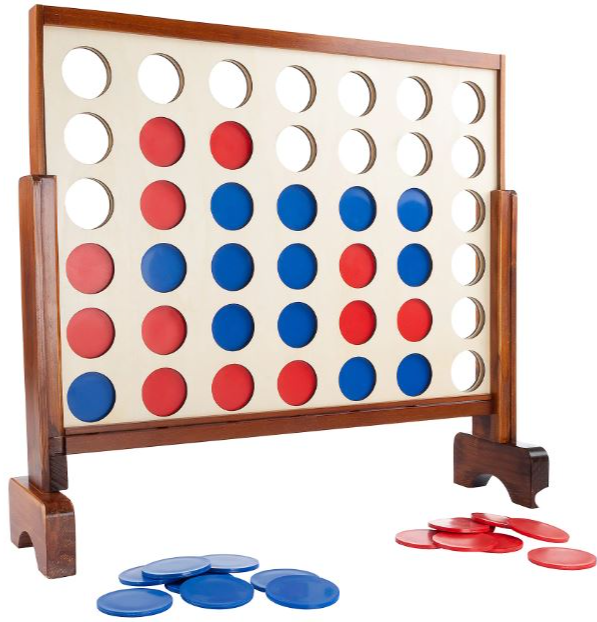 4-In-A-Row Giant Wooden Lawn Game