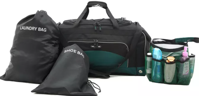 Travelers Club 4-Piece Gym Duffel Set