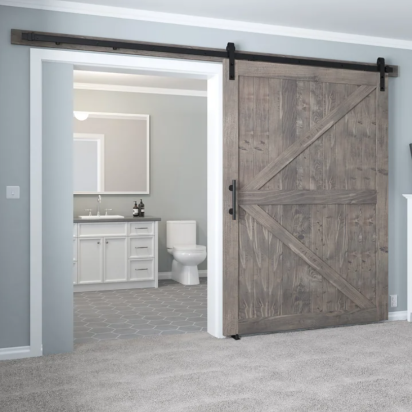 Sliding Single Barn Door Hardware Kit