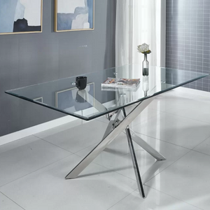 Glass 4-Person Dining Table