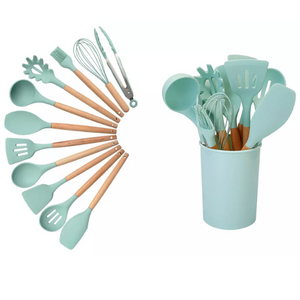 11-Piece Heat Resistant Silicone Utensil Set