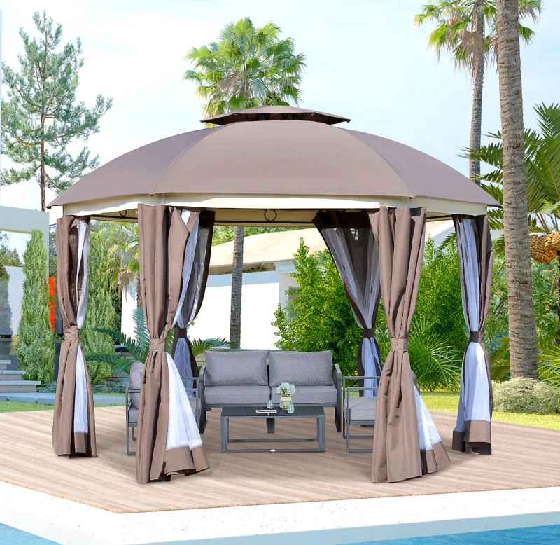 Patio 12' x 12' Steel Frame Gazebo