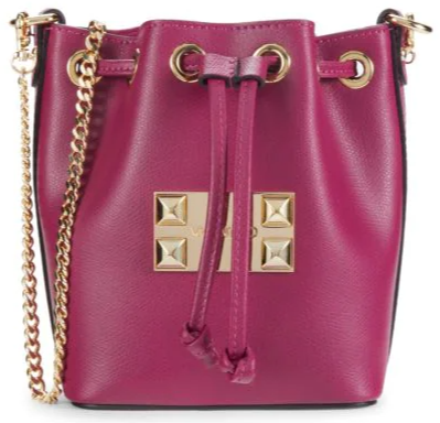 Valentino By Mario Valentino Leather Bucket Bag