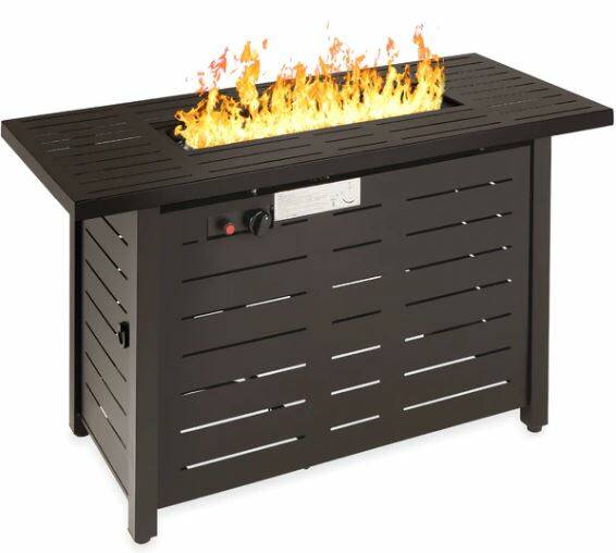 50,000 BTU Steel Propane Gas Fire Pit