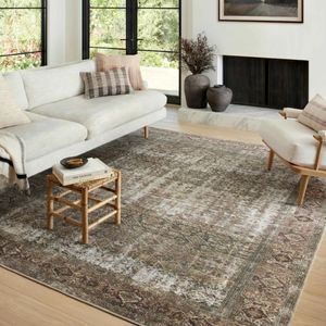 Stain Resistant Machine Woven 7' x 9' Area Rug