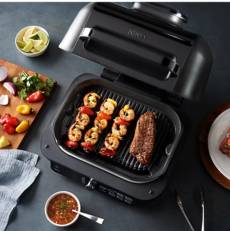 Ninja Foodi XL Pro 9-in-1 Smart Grill w/ Griddle, Kebabs & Air Frying