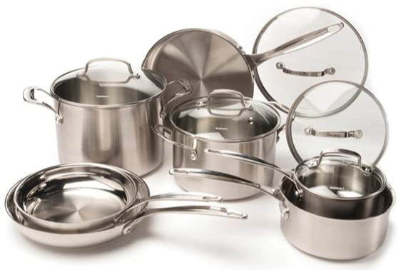 Cuisinart 12-Piece Stainless Steel Cookware Set