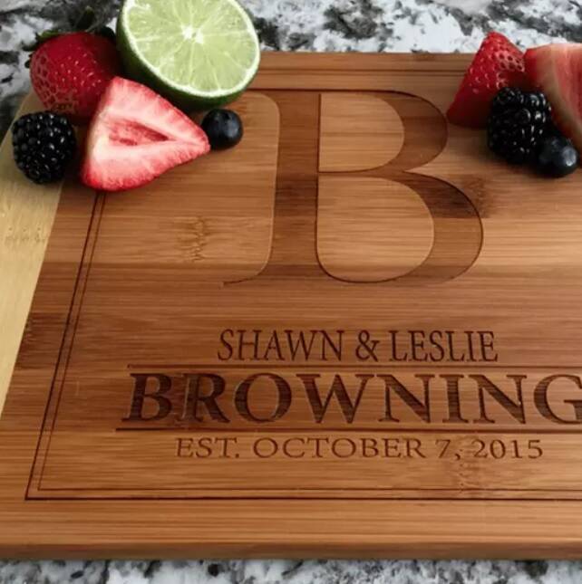 Personalized Bamboo Cutting Board