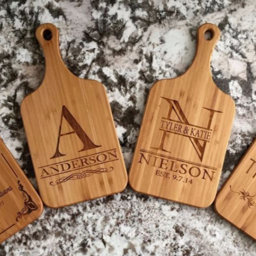 Personalized Bamboo Serving Board