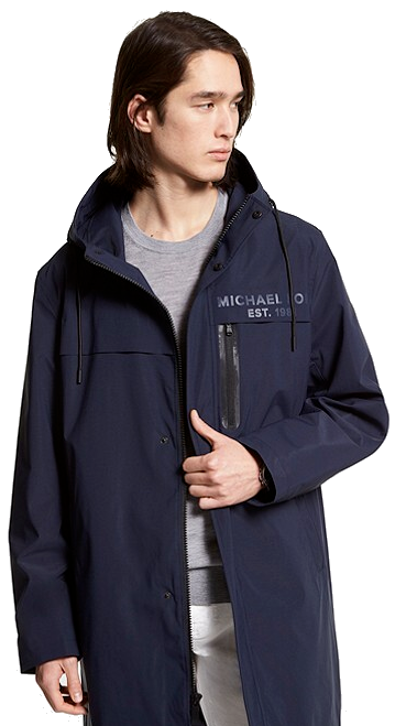 Michael Kors Men's Water Resistant Hooded Coat