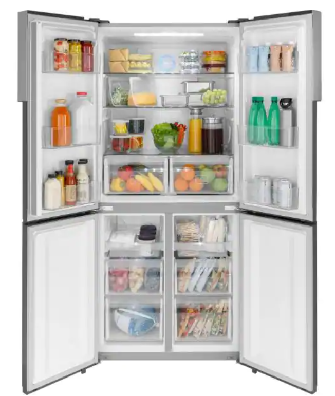 Haier 16.4 cu. ft. Quad French Door Freezer Refrigerator