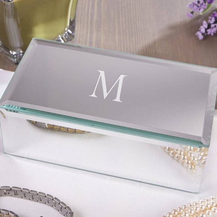 Personalized Mirrored Jewelry Box