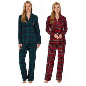 Ralph Lauren 2-Piece Plaid Pajama Set