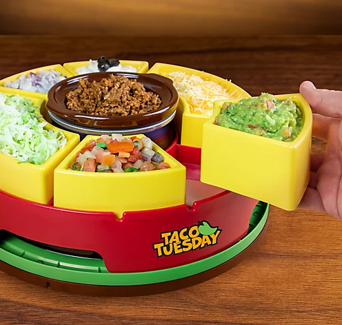 Taco Bar Turntable w/ Taco Holders