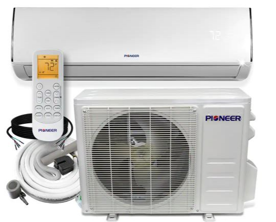 Pioneer 12000 BTU Ductless Mini Split AC w/ Heat Pump