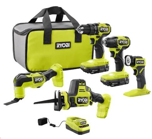 Ryobi ONE+ HP 18V Cordless 5-Tool Combo Kit