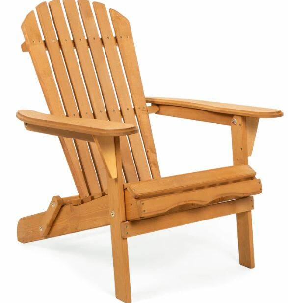 Folding Wood Adirondack Chair