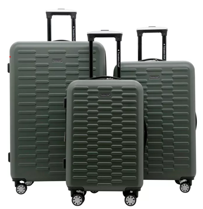 Travelers Club 3-Piece Hardsided Spinner Luggage Set