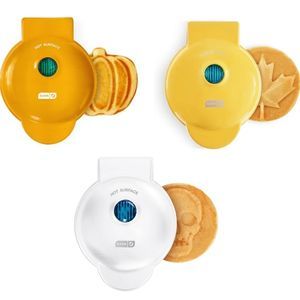 3-Pack Mini Pumpkin, Skull & Maple Leaf Waffle Makers