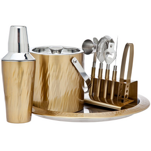 Godinger Aztec Gold 9-Piece Bar Set