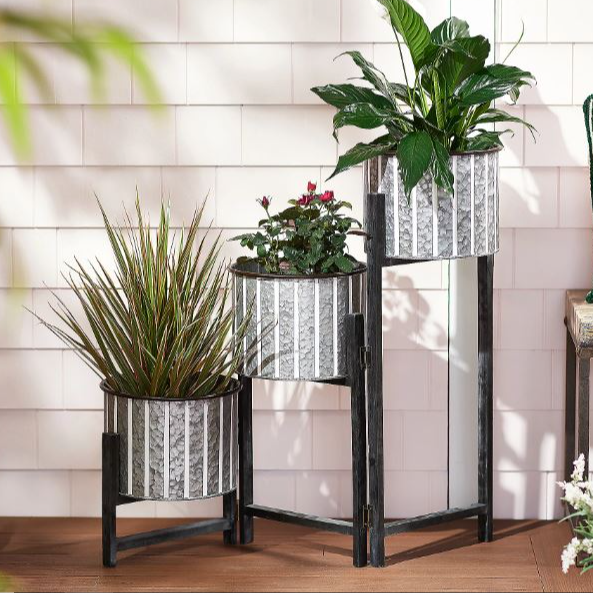 3-Tier Folding Planter Stand