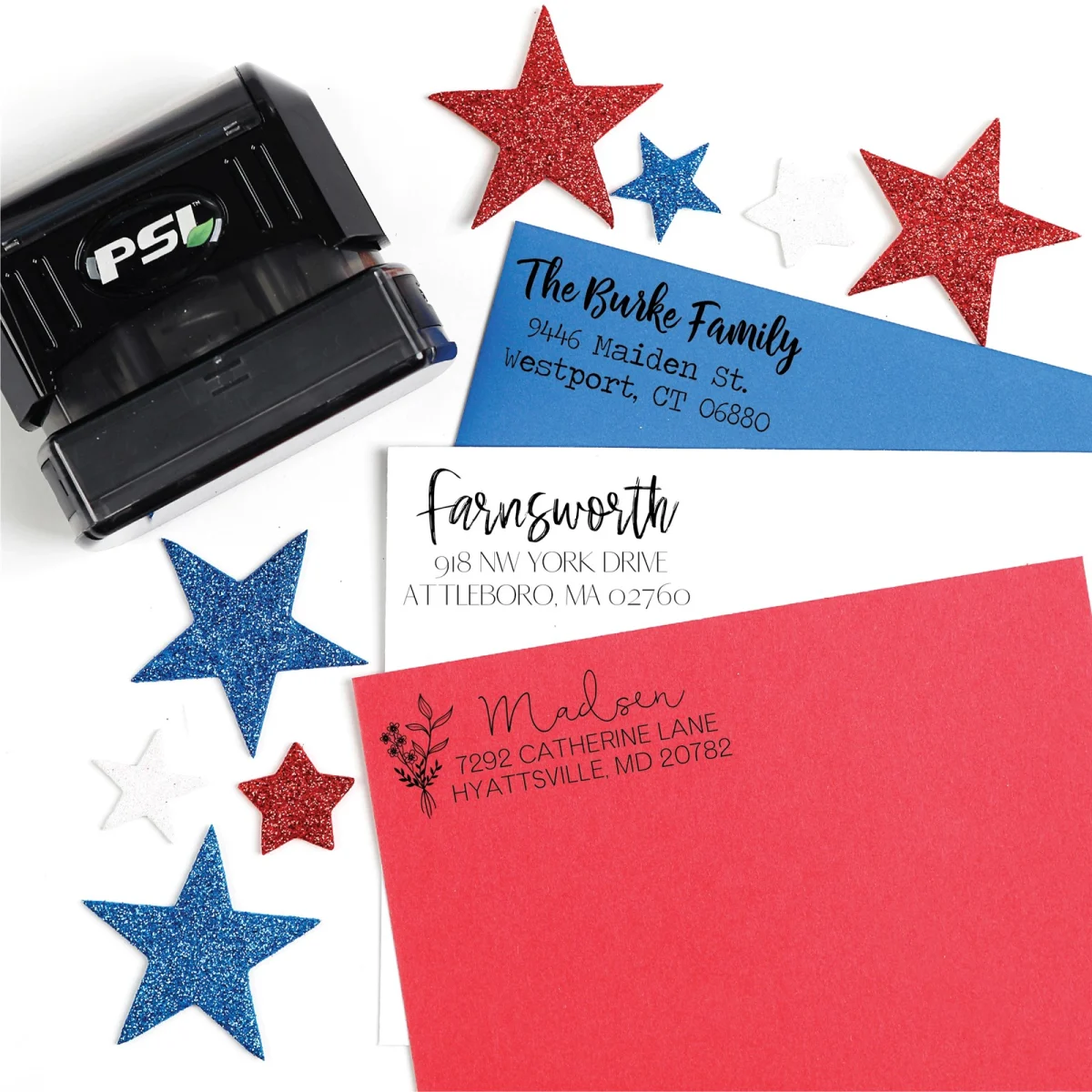 Self-Inking Address Stamps