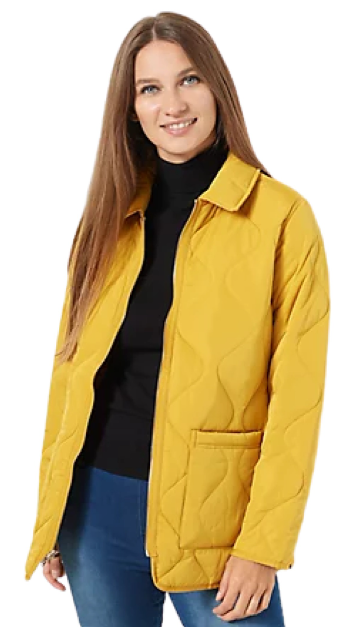 Isaac Mizrahi Reversible Quilted Barn Jacket