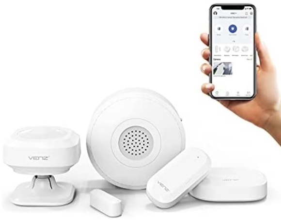 4-Piece Wireless Home Security System w/ Alexa